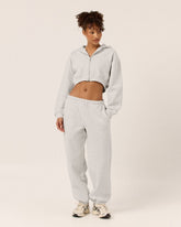 Fleece Oversized Cuff Sweatpants | Snow Marle