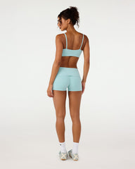 Form Invisible Scrunch Fold Over Shorts 3" | Aquatic