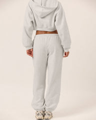 Fleece Oversized Cuff Sweatpants | Snow Marle