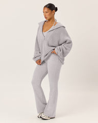 Oversized Knit Sweater | Grey Marle