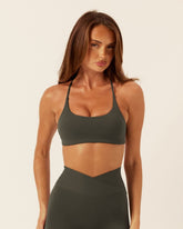 Fade Lexi Support Crop | Deep Olive