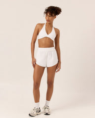 CSB Run Shorts | White