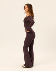 Form Invisible Scrunch Flare Leggings | Espresso