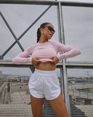 CSB Run Shorts | White