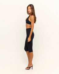 Form Halter Crop | Black