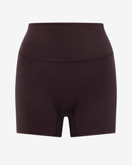 Serenity Scrunch Shorts 4" | Espresso