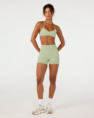 Form Invisible Scrunch Shorts 4" | Soft Matcha