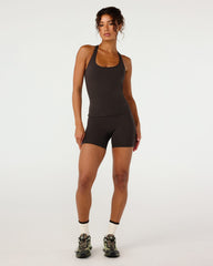 Form Invisible Scrunch Shorts 5" | Grounded Brown