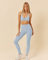 Form V Waist Leggings | Dusty Blue