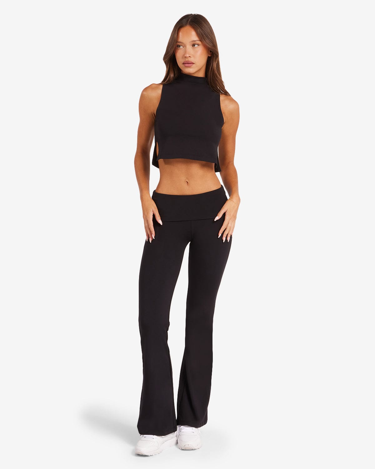 Jersey Flare Pants | Black