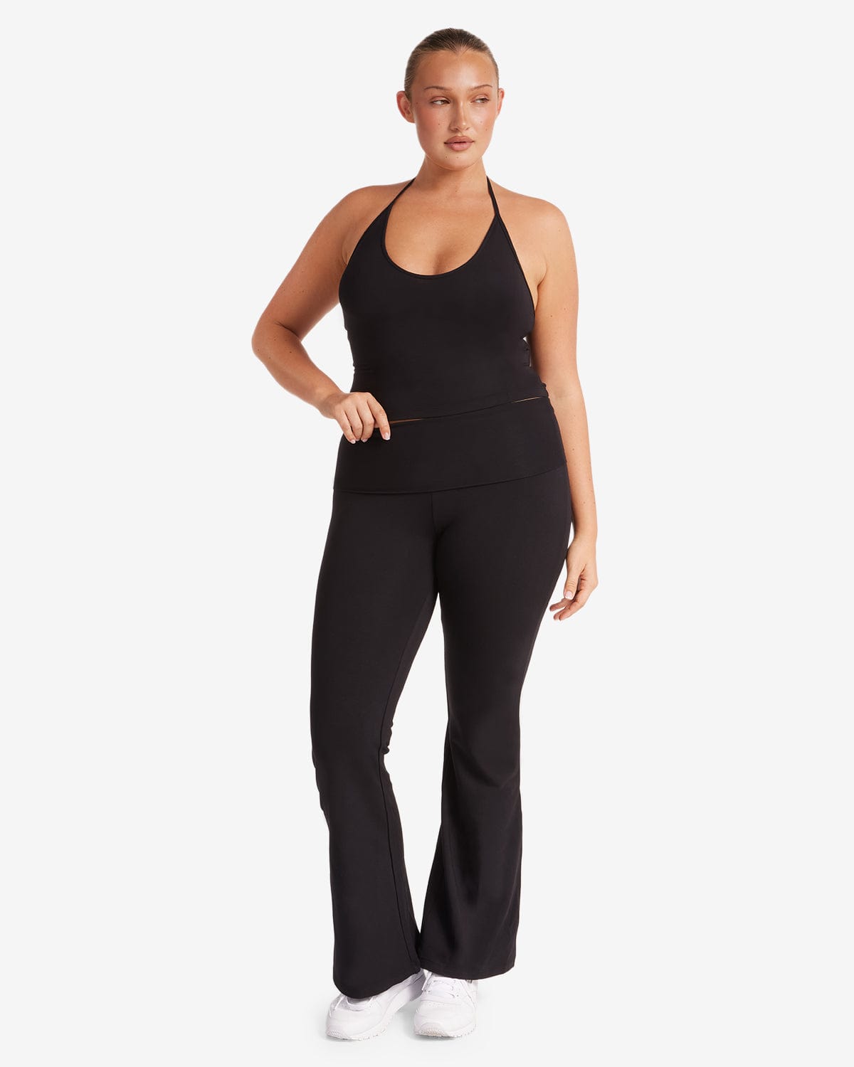 Jersey Flare Pants | Black