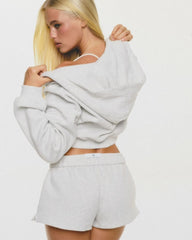 Fleece Sweat Shorts | Snow Marle