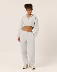 Fleece Oversized Cuff Sweatpants | Snow Marle