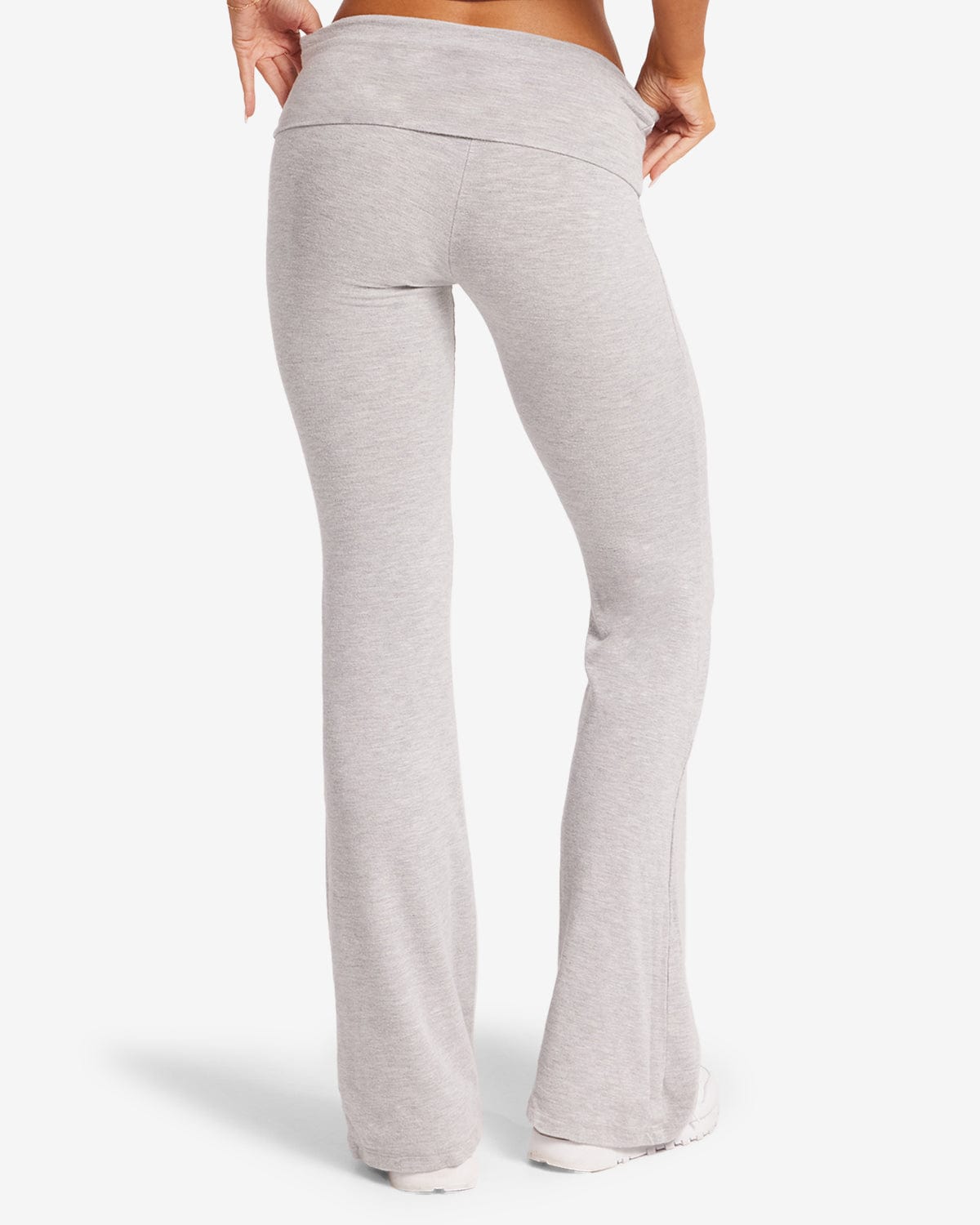 Jersey Flare Pants | Light Grey