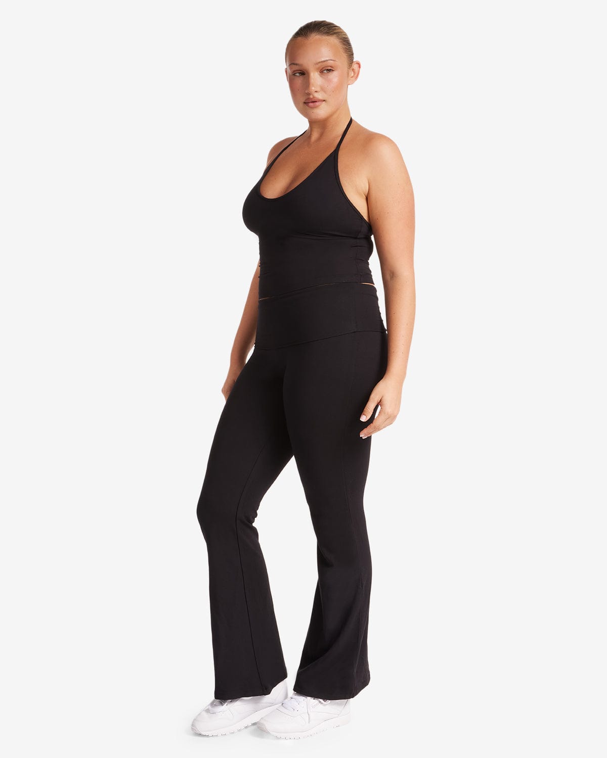 Jersey Flare Pants | Black
