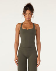 Fade Lyla Tank | Deep Olive