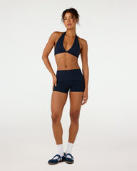 Form Invisible Scrunch Fold Over Shorts 3" | Deep Navy