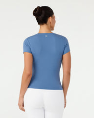 Form Lite Mid Length Tee | Ocean Blue