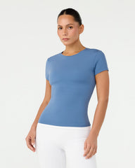 Form Lite Mid Length Tee | Ocean Blue