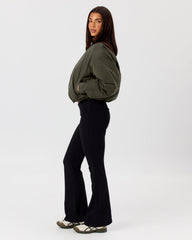 Jersey Flare Pants | Black