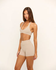 Form Halter Crop | Fawn