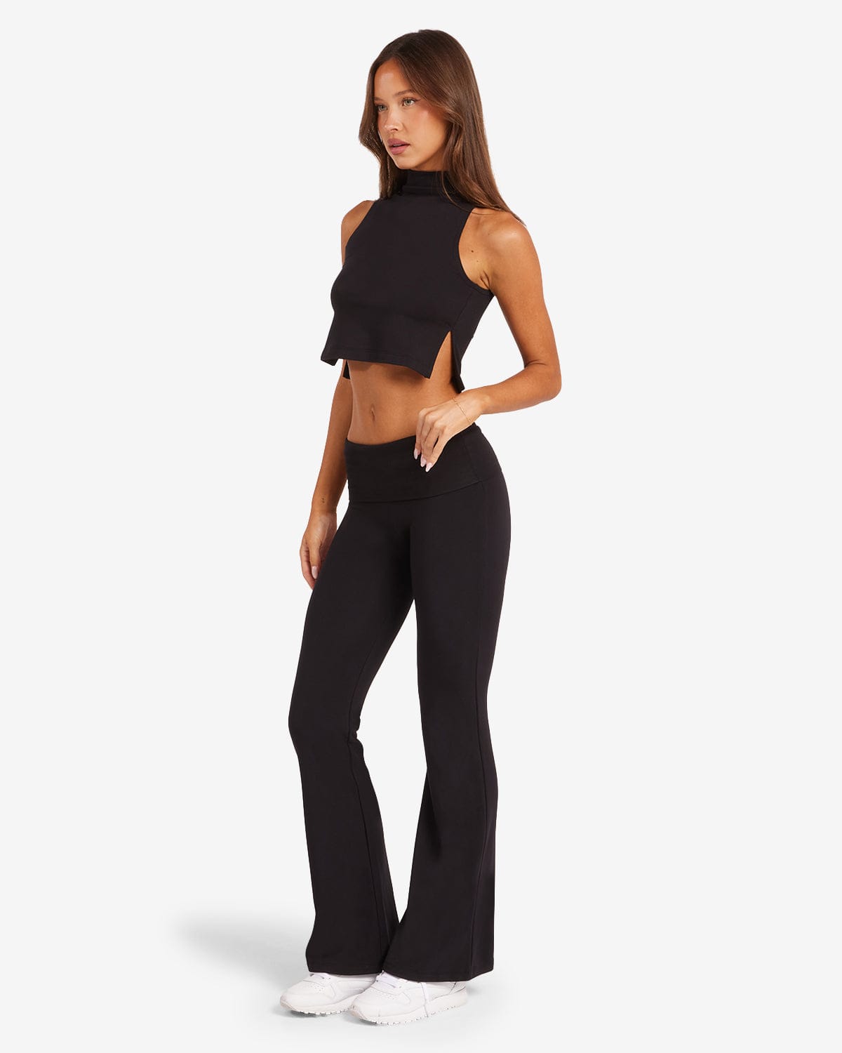 Jersey Flare Pants | Black