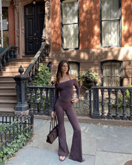 Form Invisible Scrunch Flare Leggings | Espresso