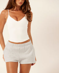 Fleece Sweat Shorts | Snow Marle