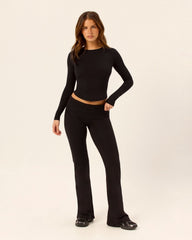 Form Lite Long Sleeve Top | Black