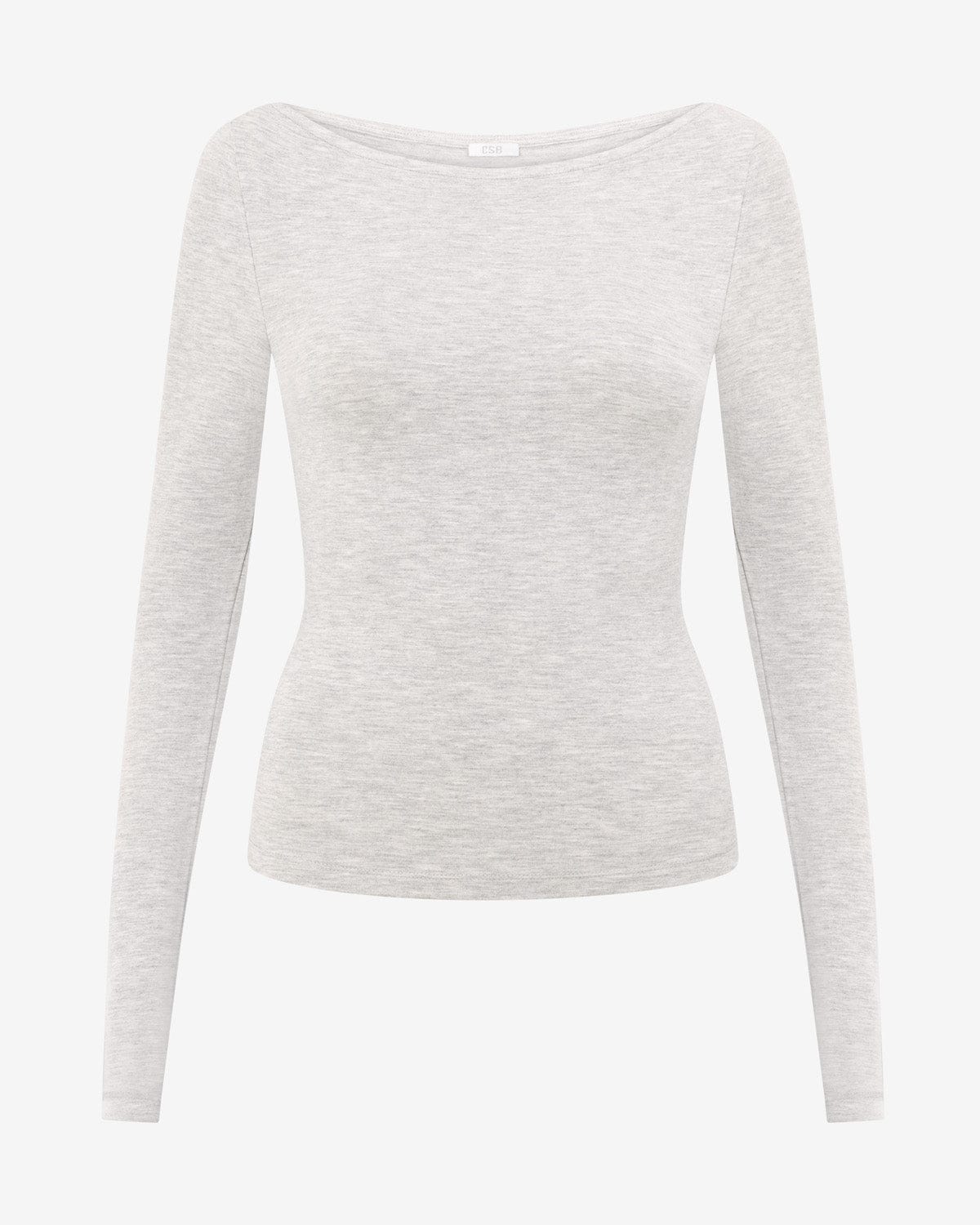 Boat Neck Long Sleeve Top | Snow Marle