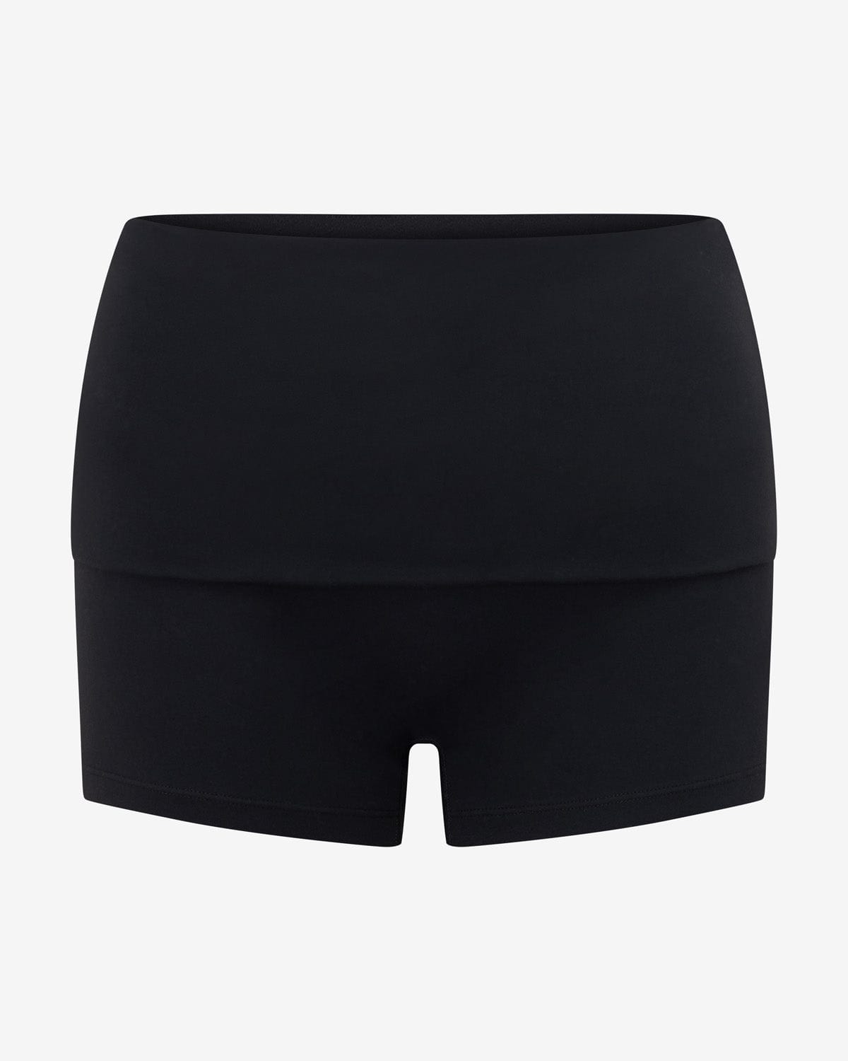 Form Invisible Scrunch Fold Over Shorts 3" | Black