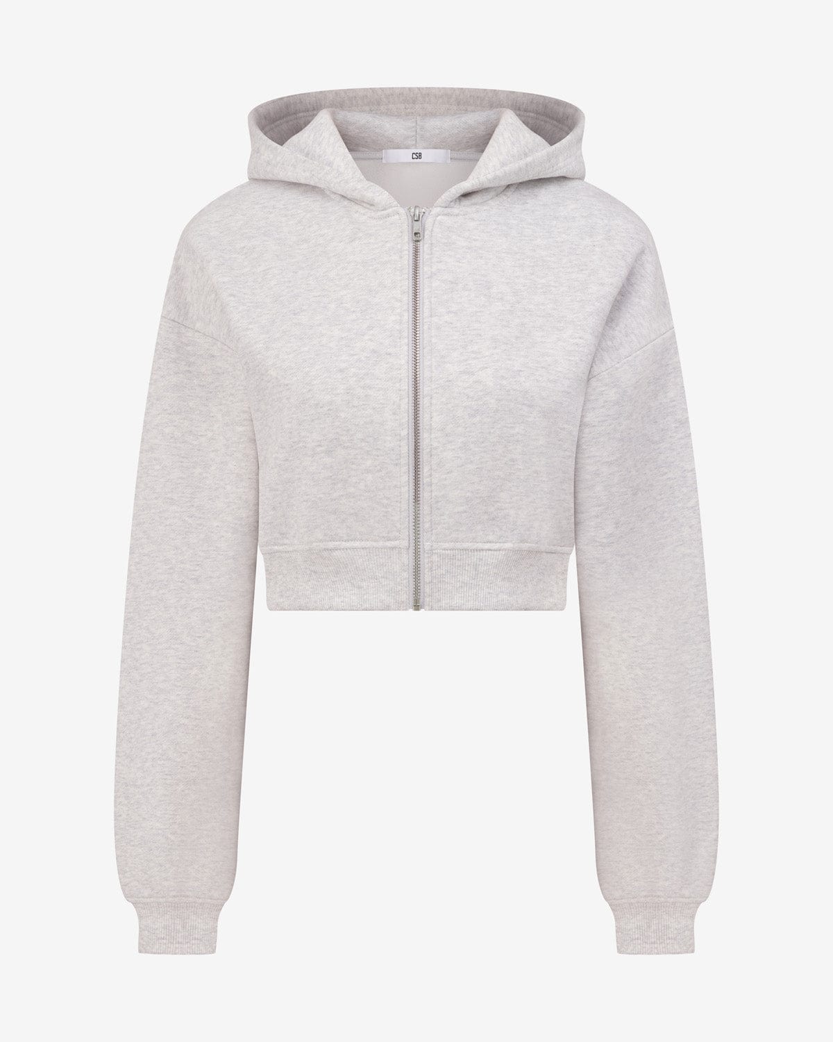 Cropped Hoodie | Snow Marle