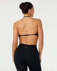 Form Micro Halter V Crop | Black