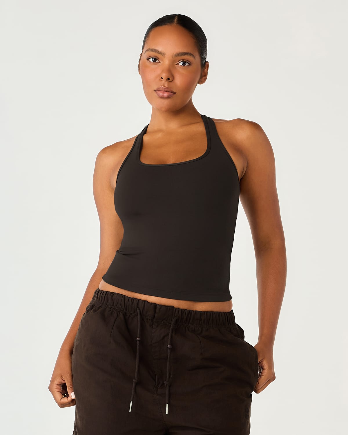 Form Racerback Tank | Grounded Brown