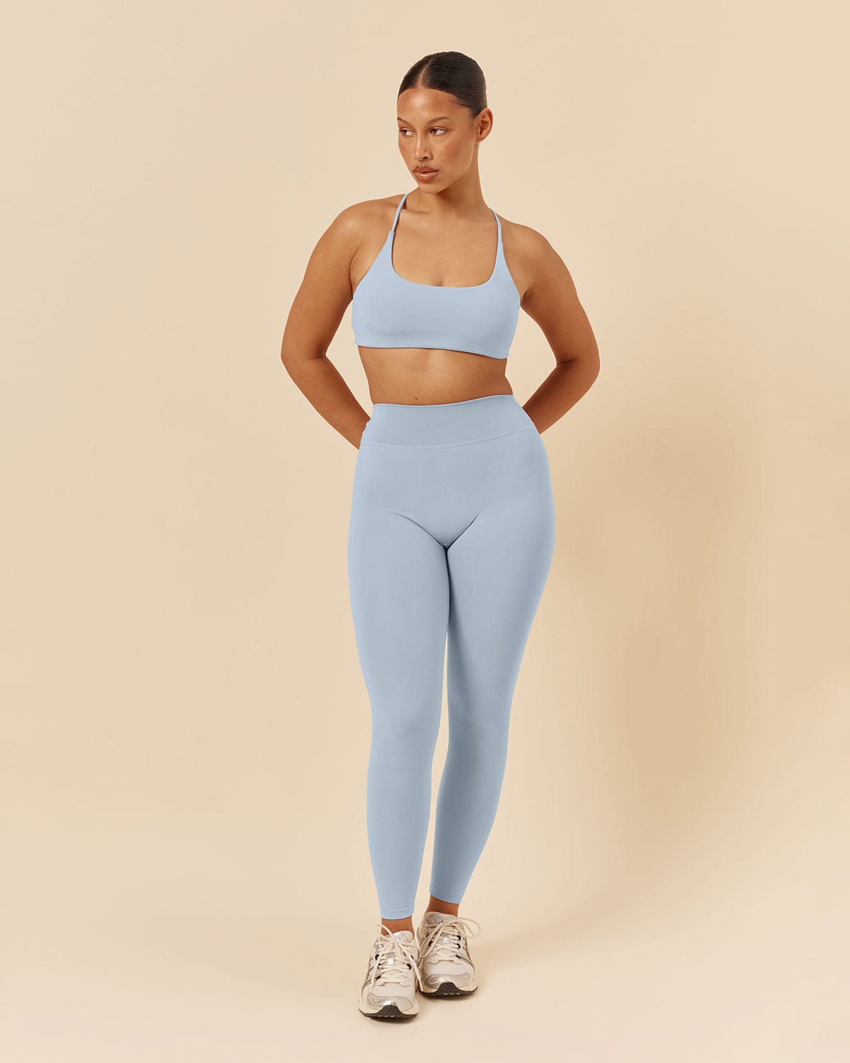 Form V Waist Leggings | Dusty Blue